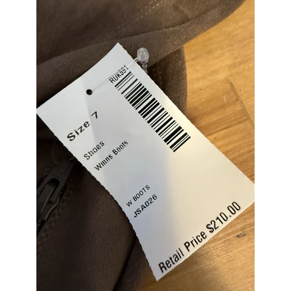 Anthropologie Seychelles‎ You Or Me Over-The-Knee Boots Size 7 Taupe NWOB